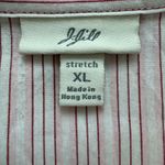 Jjill Western Embroidered Equestrian Floral Button Down Cowboy Stripe Shirt XL Pink Photo 3