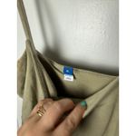 Old Navy Tank Top Cami Midi Poplin Dress Beige Green Size Women's XL Minimalist Photo 4