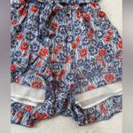 Pepe Jeans  Summer Blue and Red Floral Romper with Ruffled Hem Photo 4
