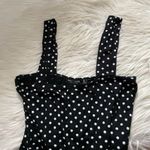 Nasty Gal Square Neck Polka Dot Bodysuit Photo 3