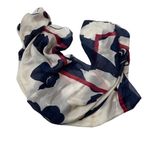 Dana Buchman Women's Floral Square Scarf Shawl Wrap Blue red white Photo 2