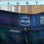 Allen Solly England Vintage 100% wool tartan trousers 8petite Blue Size 8 Photo 2