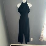 Bebe vintage Black Halter Ruffle Top Jumpsuit Outfit Womens size XS 2 Photo 2