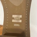 Toms Camili Brown Tan leather Neutral Formal Low Heel Buckled sandal Sz 9.5 Photo 5