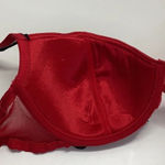 Popsi Size 36C Red Lace Up Underwire Bra W/Mesh Ruffle Trim (Preowned) Photo 5