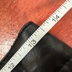 Nimo Wang Black Leather Side Panels Wide Photo 7