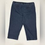 st. john's bay  Dark Blue Denim Crop Jeans, Size 12 Photo 1