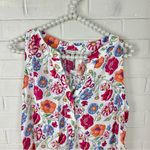 Anne Carson NWT Vibrant Colorful Floral Print Tank Top Size M Photo 1