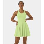 Halara Everyday Backless Activity Dress-New Classic-No Liner Shorts Green S Photo 1