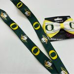 Oregon Ducks U of O College Swag Lanyard Keychain Hair Bow Photo 4