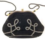 Liz Claiborne Vintage Y2K Black Velvet Purse Bag Womens One Size Photo 1