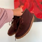 LL Bean Boots Womens 7M Stonington Chukka Burgundy Leather Lace Up Casual Shoes Red Size 7 Photo 2