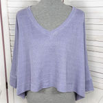We The Free Thermal Dolman Sleeve Slouchy Crop Shirt Lavender Purple XS Photo 0
