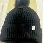 Joie   Black Knit Pom-Pom Hat Photo 0