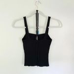 Tressé Paris Knit Beaded Halter Tank Top Black Size T1 Photo 6