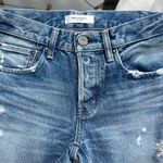 Moussy Vintage Aberdeen Tapered Distressed Denim Jeans in Blue - Size 25 Photo 5