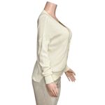 EMERSON FRY Carolyn Cardigan, Ivory Organic, XS White Photo 8