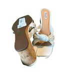 Dune London Dune Kope Leather Knot Slim Wedge Sandals, Dune of London SZ:EU38/US8 Photo 2