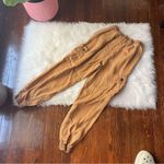 ZARA Lightweight Cargo Pants Pull on Teracotta Tan Photo 3