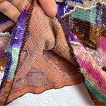 Vintage 100% Silk Y2K Babydoll Top Size XL Beaded Sequin Boho Fairy Festival Pink Size M Photo 6