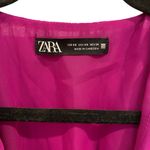 ZARA  Purple Pleated Ruffle Midi Dress Bloggers Favorite 4387/043 Photo 8