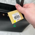 GAL Black Studded Nylon Footed Tote Bag With Gold Detailing & PVC Trim Photo 4