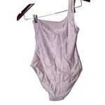 Ganni  One-Shoulder Cherry Blossom One Piece Swimsuit Pink Womens XS Photo 3