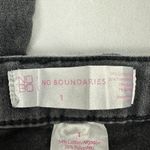 No Boundaries  Black Straight Leg Jeans Size 1 Womens Stretch Cotton Blend Denim Photo 3