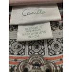 Camilla  Antique Batik Embellished Shoestring Playsuit Size Small 100%Silk Photo 6