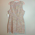 Neiman Marcus $225 Dress Sz 14 Sheath Mini Tweed Pink Sleeveless Preppy Coquette Photo 9