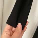 Norma Kamali  Black Long Sleeve Faux Wrap Mini Dress Womens XS Jersey Bodycon Photo 2