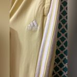 Adidas Light Yellow Joggers with White Stripes size 2X Photo 5