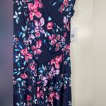 Signature by Robbie Bee Blue and Pink Asymmetrical Sundress Size XL Photo 3
