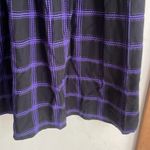 Mara Hoffman Tulay Midi Skirt Penny Plaid Black And Purple Photo 5