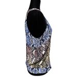 Parker Kenna Silk Snakeskin Print Tie Hem Sleeveless Wrap Top Medium Photo 4