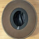 Leather Brown Fedora Hat Photo 6