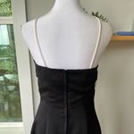 Vintage 90’s Formal Dress Black and White Stripe Floor Length Gown Size 5/6 NWT Photo 4