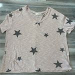 143 Story  by Line Up NWOT size medium, peach with gray stars, oversized Photo 4