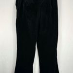 St. John Sport Black Velour Velvet Straight Leg Chain Detail Slack Pants Size 4 Photo 4