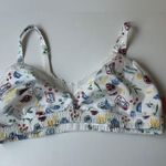 Colsie NWT Women's Woven Bralette Fruit Print Size Large White Photo 0