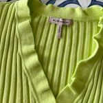 BCBGeneration Neon Rib-Knit Ruffle Crop Top Photo 2