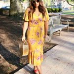 Somedays Lovin women’s Searing Soul yellow floral midi dress XS extra small Photo 10