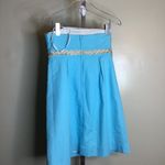 Lilly Pulitzer Lily Pulitzer Women Strapless Dress Sz. 4 Betsey Wave Jacquard GUC (Flaws) Photo 4