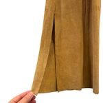 DKNY VINTAGE Y2K  100% Suede Leather Flare Pants tan/brown, Size 10 Photo 2