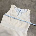 Isaac Mizrahi Vintage  cream ivory coquette babydoll peplum top Photo 2