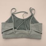 Glyder  Blue Striped Strappy Sports Bra Size Medium Photo 3