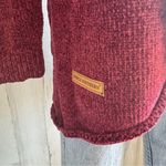 Simply Southern  Red Chenille Open Front Cardigan Large‎ Cozy Knit Photo 5