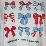 Life is Good  America the Beautiful Bows Short Sleeve Crusher Tee Womens Medium Photo 2