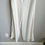 NEW Dessy Collection STRAPLESS NOTCH CREPE JUMPSUIT WITH POCKETS IN IVORY White Size 14 Photo 4