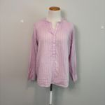 J.Crew Point Sur Ruffle Classic Popover Blouse Shirt Clip Dot Pink Size 2 Photo 1